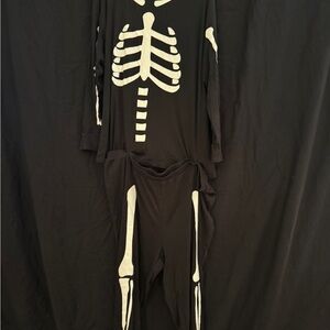 Black Skeleton Pajama Set
